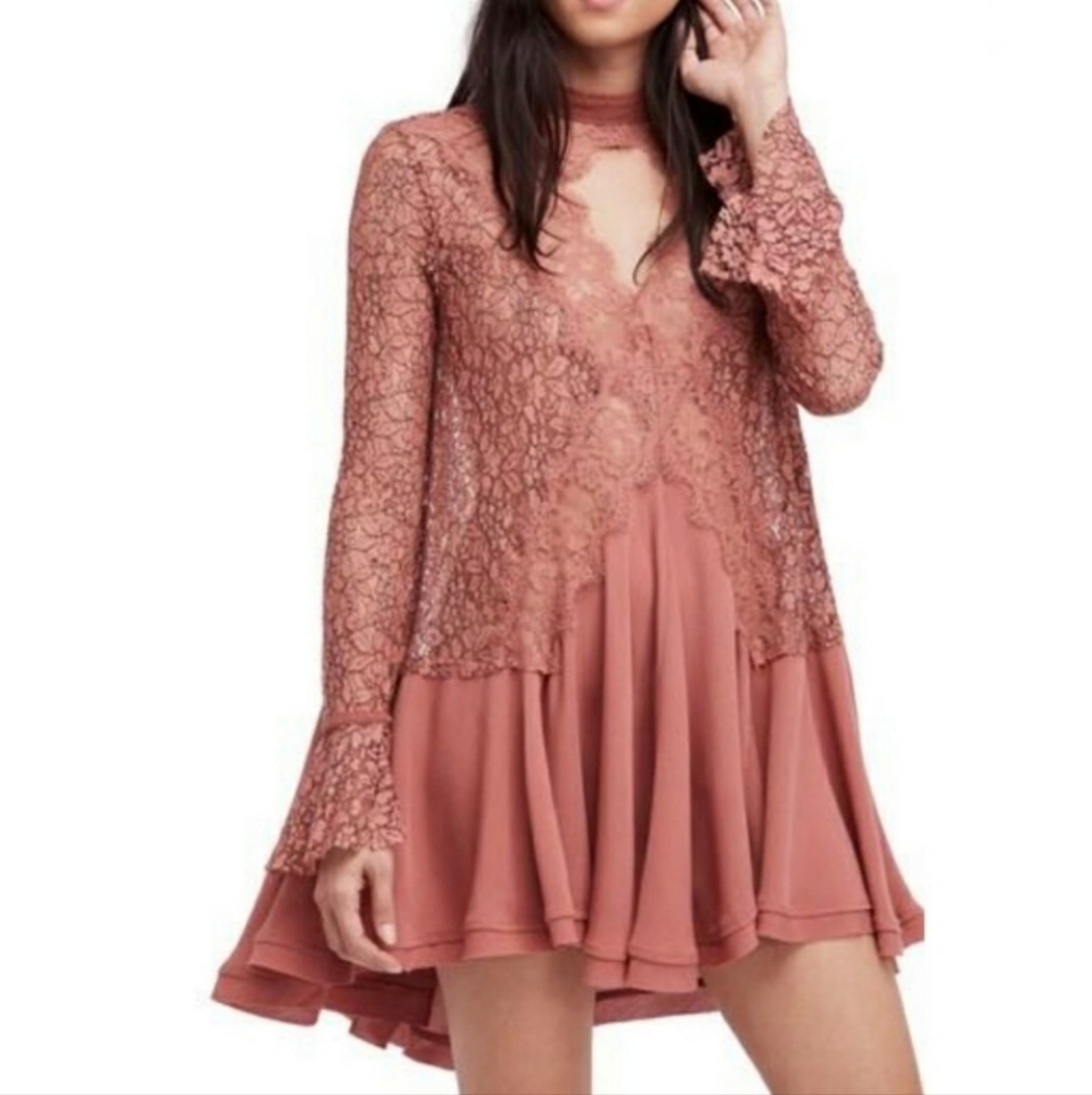 Free People Tell Tale Lace Tunic